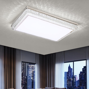 现代客厅吸顶灯轻奢水晶长方圆形卧室LED灯具简约高档大气时尚