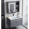 卫生间洗脸盆柜组合太空铝，小户型浴室柜一体陶瓷，洗手盆家用洗漱台