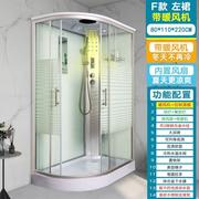 整体淋浴房家用钢化玻璃简易洗澡房隔断沐浴房蒸汽桑拿冲凉浴室