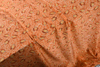 数码喷绘全真丝双绉面料热带鱼橙色系的1.14米宽真丝双绉布料