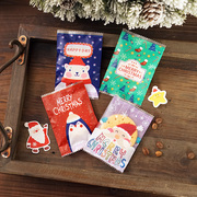 圣诞手绘卡通雪花酥封口袋饼干机封袋子，牛轧糖奶枣曲奇包装袋