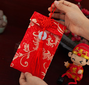 红包袋万元中国风布红包结婚创意千元利是封改新年压岁包满月结婚