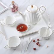 樱花欧式陶瓷水具套装家用水壶，茶具套装创意花，茶壶水杯子套装
