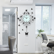 客厅现代简约个性挂钟创意时尚，家用大气挂表装饰时钟静音艺术钟表