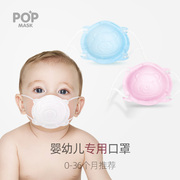 popmask婴儿口罩0到6月宝宝新生儿儿童，小孩婴幼儿男女透气卡通
