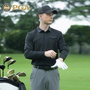 pga高尔夫服装长袖T恤秋冬运动翻领球衣男装 polo衫101304/102091