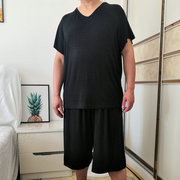 加肥大码超肥款男士短袖，短裤睡衣莫代尔棉，宽松家居服350斤可外穿