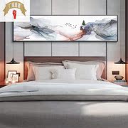 山水抽象卧室床头晶瓷挂画艺术壁画装饰画欧式现代简约家装油