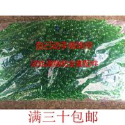 6-16mm草绿圆光珠水晶玻璃珠子，水晶珠帘diy水晶，散珠按斤售