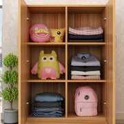 简易木质儿童衣柜板式组合宝宝储物柜经济型婴儿收纳柜卧室矮柜