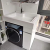 小户型洗衣机柜组合滚筒，洗衣机伴侣卫浴柜，现代简约阳台柜切角定制