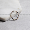 Ciel原创天然毕加索石戒指极细2mm圆珠袖珍指环关节戒尾戒男女