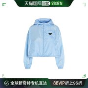 99新未使用香港直邮prada女士，浅蓝色连帽夹克29x900-1wq8-f