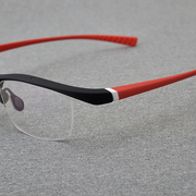 半框户外运动眼镜架时尚黑色超轻tr90可配近视度数眉线框男女护目
