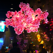 花艺植物吊灯酒吧台奶茶店餐厅音乐餐厅服装店创意个性繁花灯具