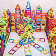 磁力片积木纯磁散装套装幼儿园桌面拼搭玩具x