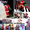 充气爬墙圣诞老模商场发光卡通人偶模型气球美陈拱门装饰风机