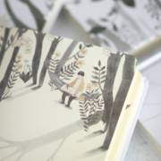 森林密语手绘彩页手账本硬皮日系可爱文艺小清新创意
