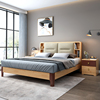 家具全实木床1.5米1.8北欧橡木原m木色北欧风格双人简约主卧日式