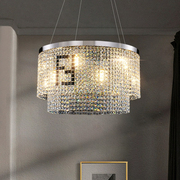 轻奢水晶吊灯客厅k9一级创意，设计师款高档大气，别墅餐厅卧室灯