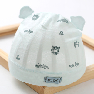 新生儿帽子夏季单层薄款婴儿，胎帽0-3-6个月春秋，初生儿男女宝宝帽