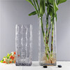 特大号方形花瓶玻璃透明高50cm插花大号客厅摆件水培富贵竹落地