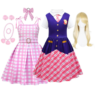 barbie芭比之公主学院风cos演出服儿童套装万圣节装扮女童公主裙