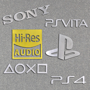sony手机金属贴纸ps4ps5标志，logo手机电脑电视显示游戏机金属贴