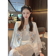 新中式国风改良重工刺绣薄款外套女装早秋高级感轻奢气质长袖上衣
