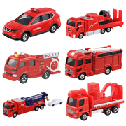 日本tomy多美卡合金小汽车，玩具男孩儿童云梯消防车救援车指挥车