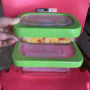 i-Lock饭盒保鲜碗上班族带饭便当盒玻璃便携冰箱微波炉烤箱密封盒