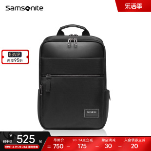 samsonite新秀丽(新秀丽)双肩，包男大容量休闲书包14寸商务电脑背包tt0