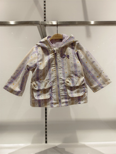 巴拉巴拉女婴童，外套2024春装宝宝冲锋衣，绒衣两件200124105005