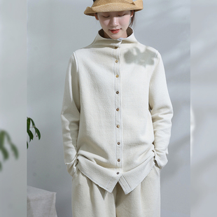 柒白春装女2024年设计感薄款风衣宽松大码空气，棉气质短外套