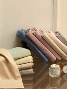 100支长绒棉全棉枕套，单个48x74cm简约纯色宽边纯棉，单人整头枕头套