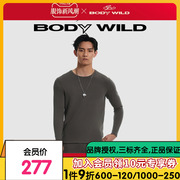 BODY WILD23双面绒暖衣圆领长袖男士保暖内衣加厚ZBN72FZ1