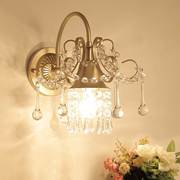 水晶壁灯客厅床头镜前灯，现代走廊过道灯卧室，创意法式欧式美式灯具