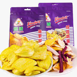 越南进口零食品特产 AK 德诚综合蔬果干80g菠萝蜜干果甘薯条