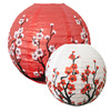 中国风梅花灯笼，春节餐厅酒店古风，装饰折叠纸灯笼货源圆形灯罩