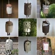 美丽乡村动物风铃波西米亚手工树脂风铃花园庭院装饰风铃挂件