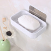 肥皂盒吸盘壁挂浴室创意，欧式皂碟肥皂架卫生间，双层沥水架塑料皂托