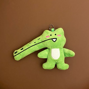搞怪长嘴巴鳄鱼包挂件卡通搞怪绿色小鳄鱼钥匙扣情侣毛绒公仔GJ68