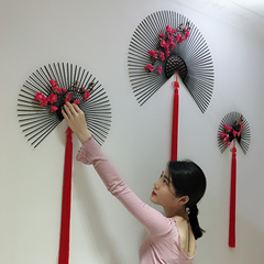 新中式风铁艺餐厅创意墙壁挂件