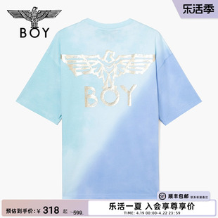 海盐冰激凌BOYLONDON潮牌潮酷春夏撞色情侣印花短袖T恤N01903