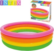 INTEX充气游泳池56441波波海洋球池荧光四环戏水池儿童玩沙池