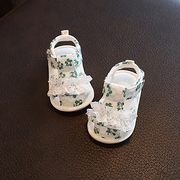 婴儿凉鞋子春春夏季0一3-6个月新生儿男女，宝宝学步鞋袜软底不掉