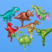 可爱卡通迷你霸王龙恐龙气球，喷火龙铝膜气球儿童，生日装饰铝箔气球