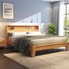北欧实木床现代简约床1.8米1.5主卧室日式风格床气动高箱储物婚床