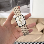 苹果手表通用 三珠金属精钢表带 可调节
