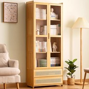 组合书柜子多功能家用客厅落地书架实木儿童储物大书橱多层置物架
